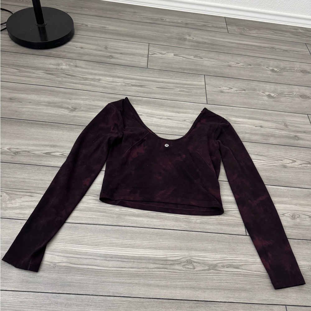 Lululemon Align Cropped Long Sleeve Shirt